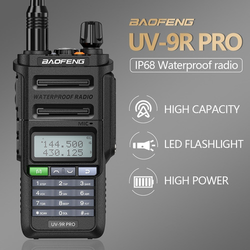 Radio Baofeng Uv-9r Pro Bidireccional Ip68 Impermeable V/uhf