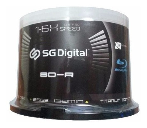 Combo Discos Blu-ray Sg-digital 25 Gb Printeable 1-6x 