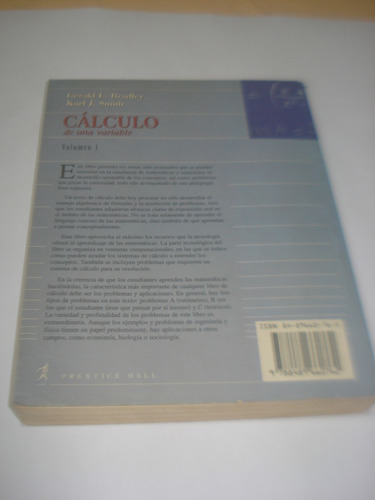 Cálculo De Una Variable Volumen 1 - Bradley, Smith (Usado)