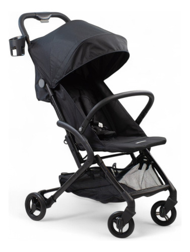 Coche Cuna Bebe Mega Baby Porto Compacto Ultraliviano Color Negro Chasis Negro