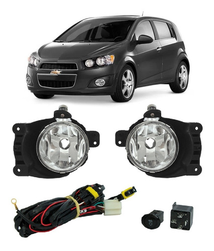 Kit Farol Milha Auxiliar Neblina Gm Chevrolet Sonic 2011/13