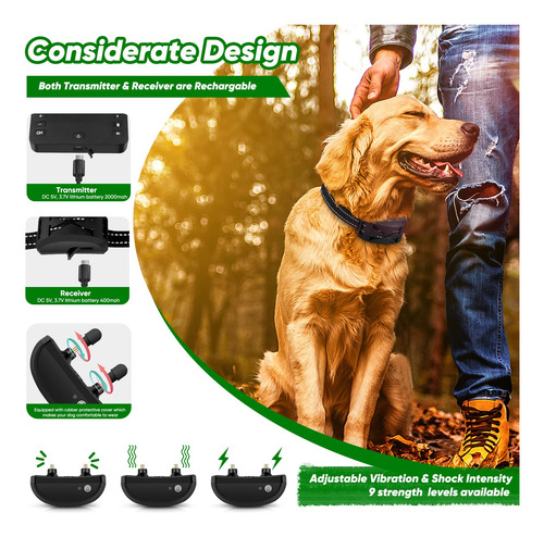 Collar Inalámbrico De Entrenamiento Remoto Para Vallas Para