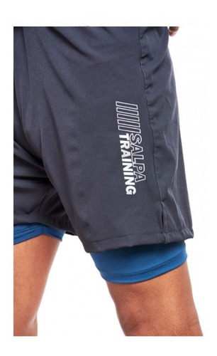 Imagen 3 de 8 de Short Con Calza Salpa Hombre Run Trail Gym Fitness - Salas
