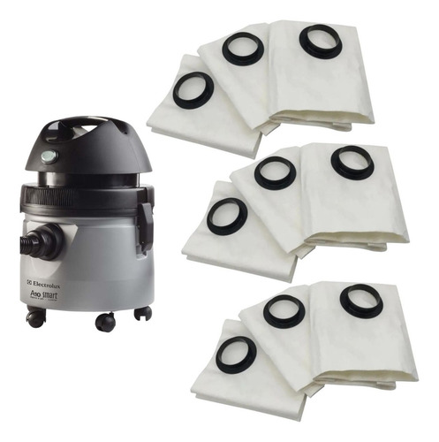 Kit 09 Saco P/ Aspirador Pó Electrolux A10smart A10s Antigo