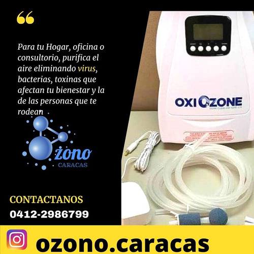 Generador De Ozono Dual Purificador De Aire, Agua Y Más