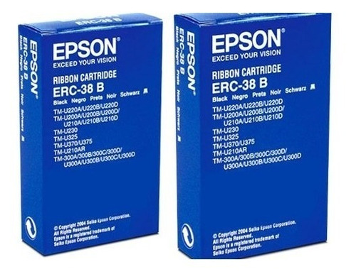 Cinta Epson Erc-38b - 100% Originales - Negro - Facturado 