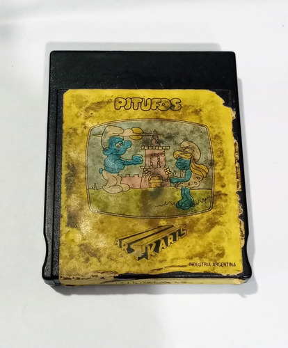 Cartucho Atari 2600 Los Pitufos Industria Argentina Artkaris (Usado)