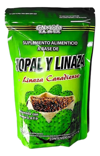Nopal Y Linaza Adicionada Con Omega 3. 6 Y 9