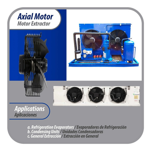 Extractor Axial 200mm 110v/1ph/60hz 40w 1600rpm Axf-200-1