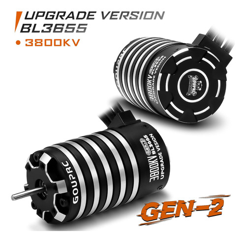 Gouprc Bl3655 3800kv Eje De Motor Sin Escobillas 3,175 Mm De