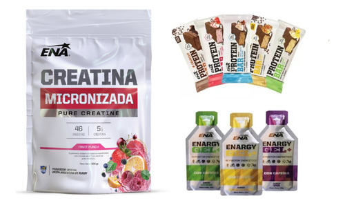 Combo Cycling & Running Protein Bar Creatina Enargy Gel Ena