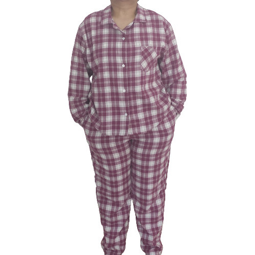 Conjunto De Pijama Dama Franela Tipo Escoces De Moda