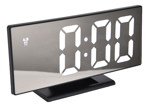 Reloj Despertador Digital, Pantalla De Espejo Led, Carga Usb
