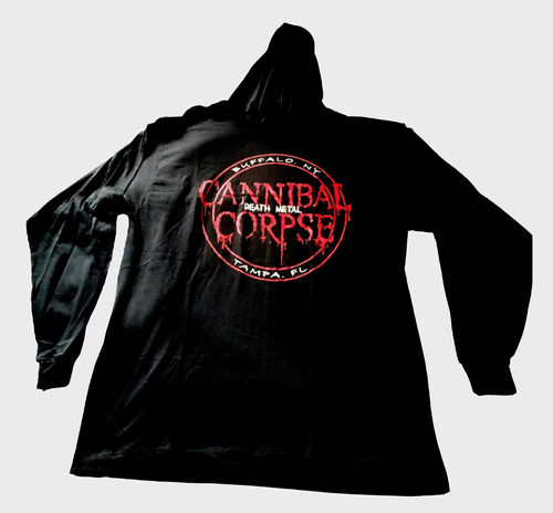 Playera Cannibal Corpse Manga Larga Gorra Estampada 