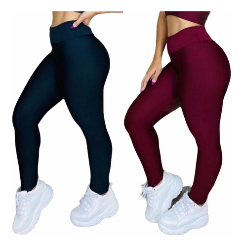 2 Leg Suplex Feminina Cos Alto Envio Imediato Promoção