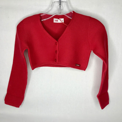 Sweater Niña, Corto, Rojo, Marca Condor