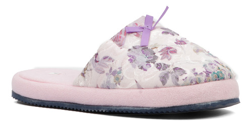 Pantufla Mujer Cómodas Tela Descansar Marbett Bosque Lila