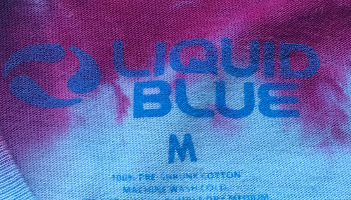 Grateful Dead Liquid Blue Tie Dye Talla M Estampado (Usado)