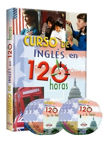 Curso De Inglés En 120 Horas 1 Tomo  6 Dvd, Libro