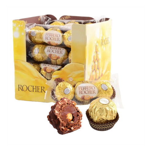 Bombon Ferrero Rocher 16u X 37.5g - Cotillón Waf