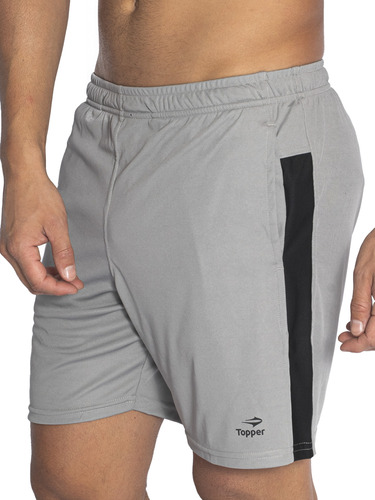 Short Topper Line Hombre Fútbol Gris