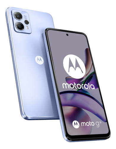 Motorola G13, 4 GB de RAM/128 GB/6.5, pantalla azul lavanda, color azul