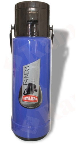 Termo Lumilagro Bomba Panda de vidrio 1L gris mármol