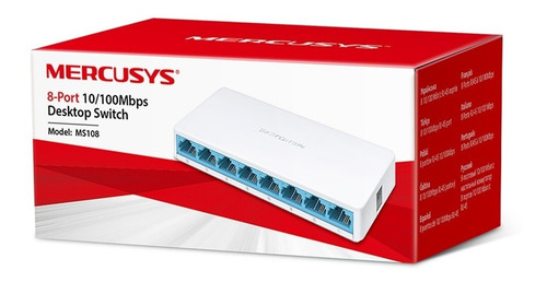 Switch De 8 Puertos Mercusys Ms108