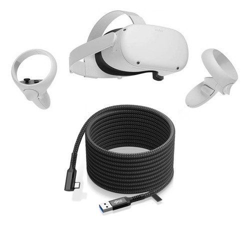 Oculus Meta Quest 2 128gb Lentes Realidad Virtual Y Cable 5m