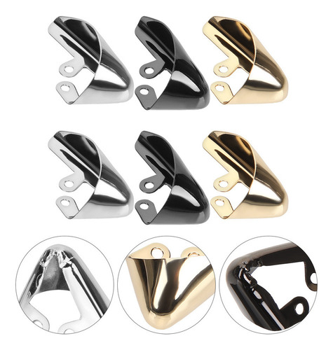 T Protectores Con Punta De Metal Para Zapatos, 6 Unidades