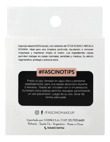 Imagen 5 de 6 de Esponja Para Limpieza Profunda Facial Konjac Pink Fascino