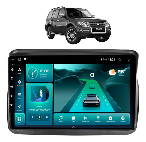 Multimidia L200 Triton Dakar 9pol Android Wifi Gps Camera Ré