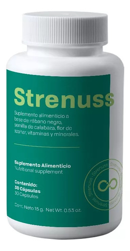 Strenuss Shela Auxiliar En Problemas Prostáticos 30 Cápsulas Sabor Sin sabor