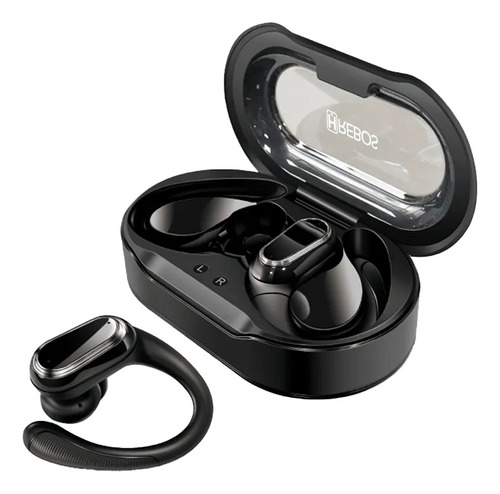 Fone Bluetooth Earbuds Eleva Com Case Carregadora Hrebos Cor Preto