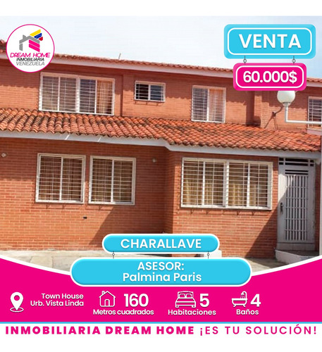 Town House En Venta. Urb. Vista Linda - Conjunto Res. María Y Daniela-charallave