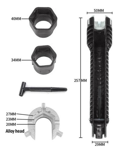 W Instalador De Grifo De Fregadero Con Llave De Tubo De