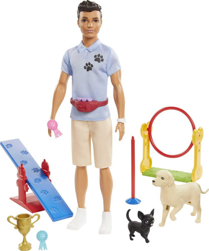 Barbie Ken - Juego De Entrenador Para Perros Con Muñeca, 2.