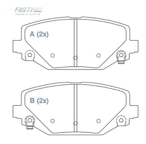 Pastilha De Freio Ceramica Traseira Dodge Journey