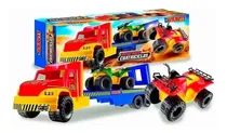Comprar Super Rally + Cuatriciclos Camion Transportador Duravit Tl