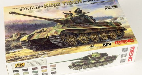Meng Model Ts031 German Heavy Tank Sd.kfz.182 King Tiger (he Gris
