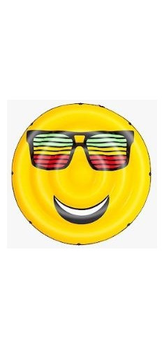 Inflable Smiley Grande Piscina Flotador Emoji Amarillo
