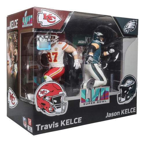 Figuras Travis Kelce & Jason Kelce Sb Lvii Mcfarlane