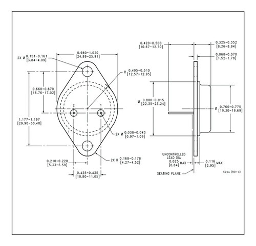 Tecneu Regulador De Voltaje Lm350k 3a 1.2-33v Dc Metalico