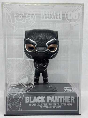 Funko Pop Black Panther Die Cast Pantera Negra Metalico (Usado)