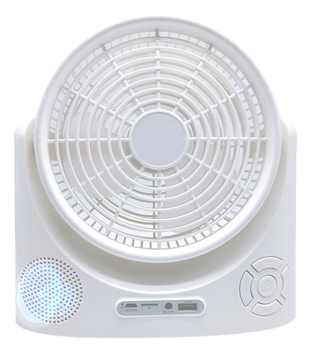 Radio Portátil Con Bocina Bluetooth Usb Con Ventilador Recar
