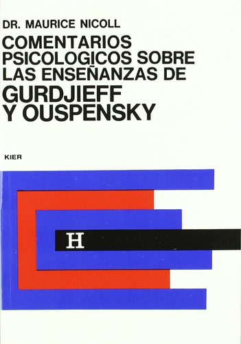 Comentarios Psicológicos Enseñanzas / Gurdjieff Y Ouspensky (Usado)