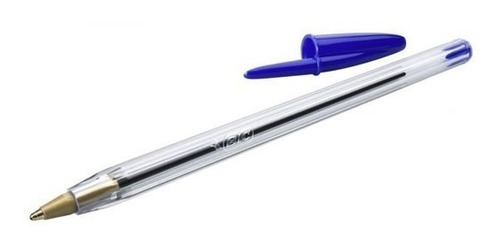 Caneta Esferográfica 1.0mm Cristal Azul Bic Cx 50 Un