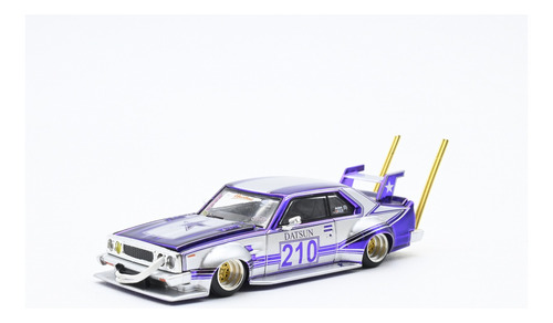 Auto Escala 1/64 Skyline C210 Racer Bosozoku Style Pr64-0107 Morado