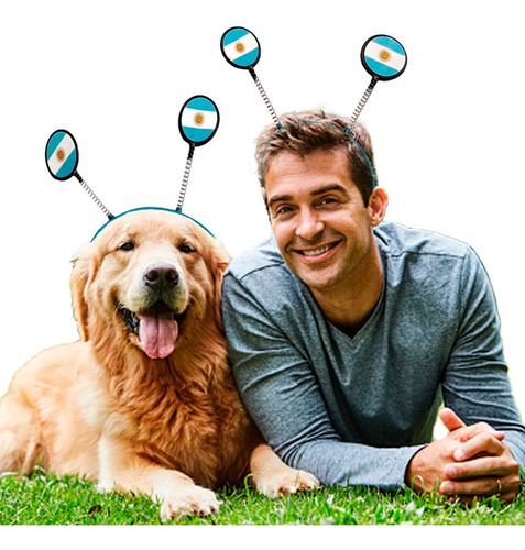 Dúo Vinchas Para Perros Gatos Vos Y Tu Mascota Argentina Color Modelo Bandera