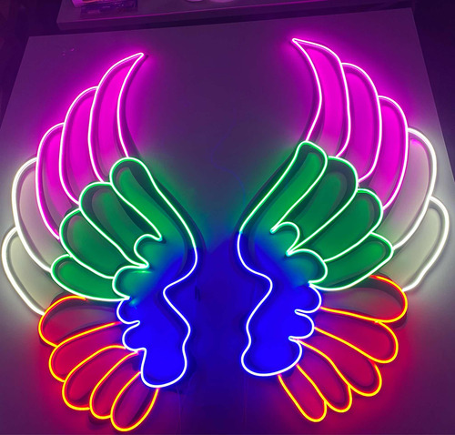 Alas Ángel Multicolor Neón